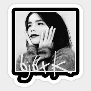 Bjork Futuristic Fantasy Sticker